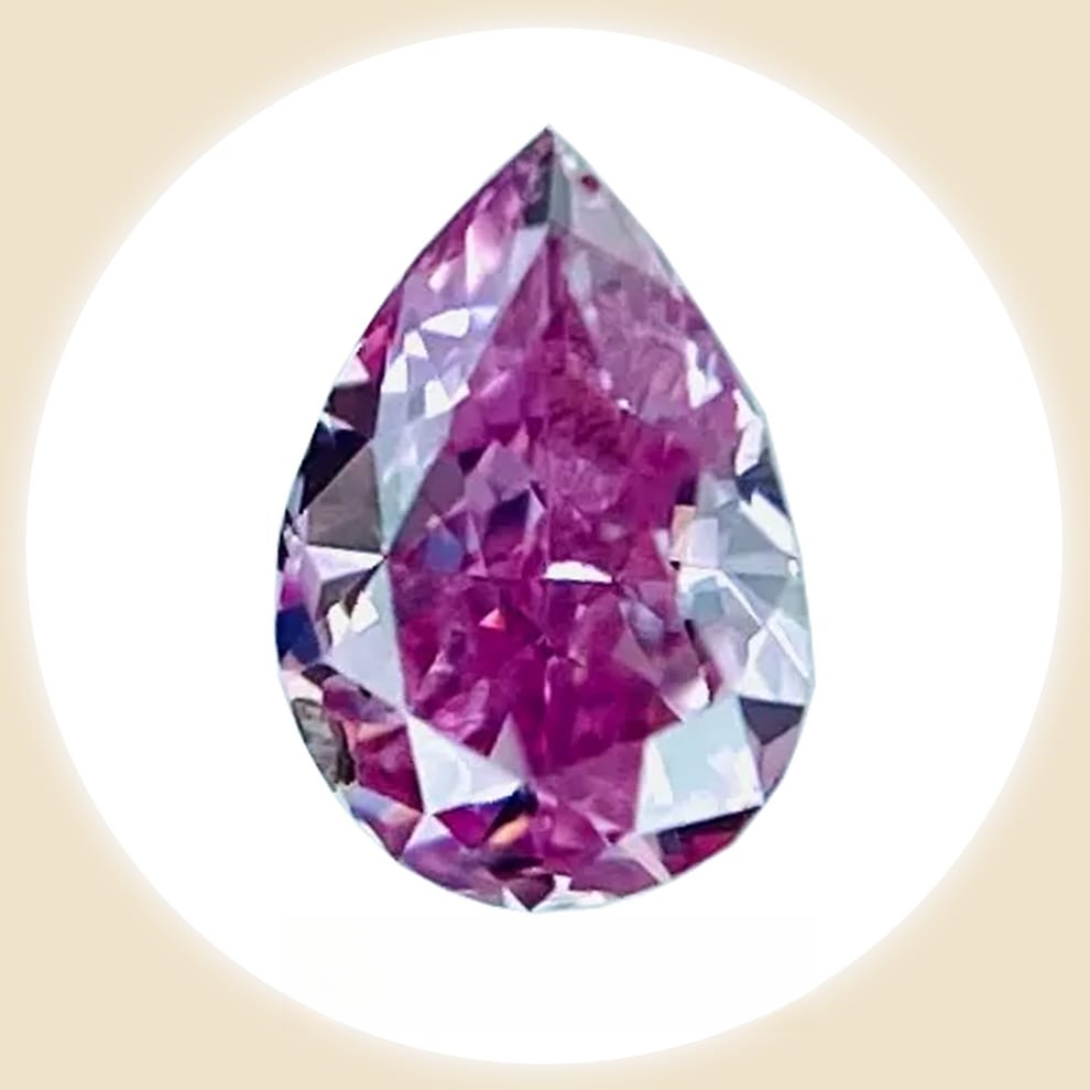 Diamond FANCY VIVID PURPLISH PINK 0.056 carats