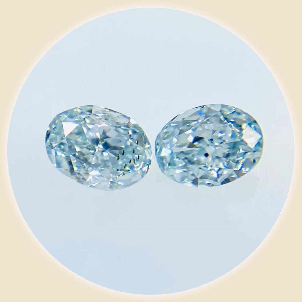 Diamond FANCY GREEN BLUE 0.121/0.125 carat