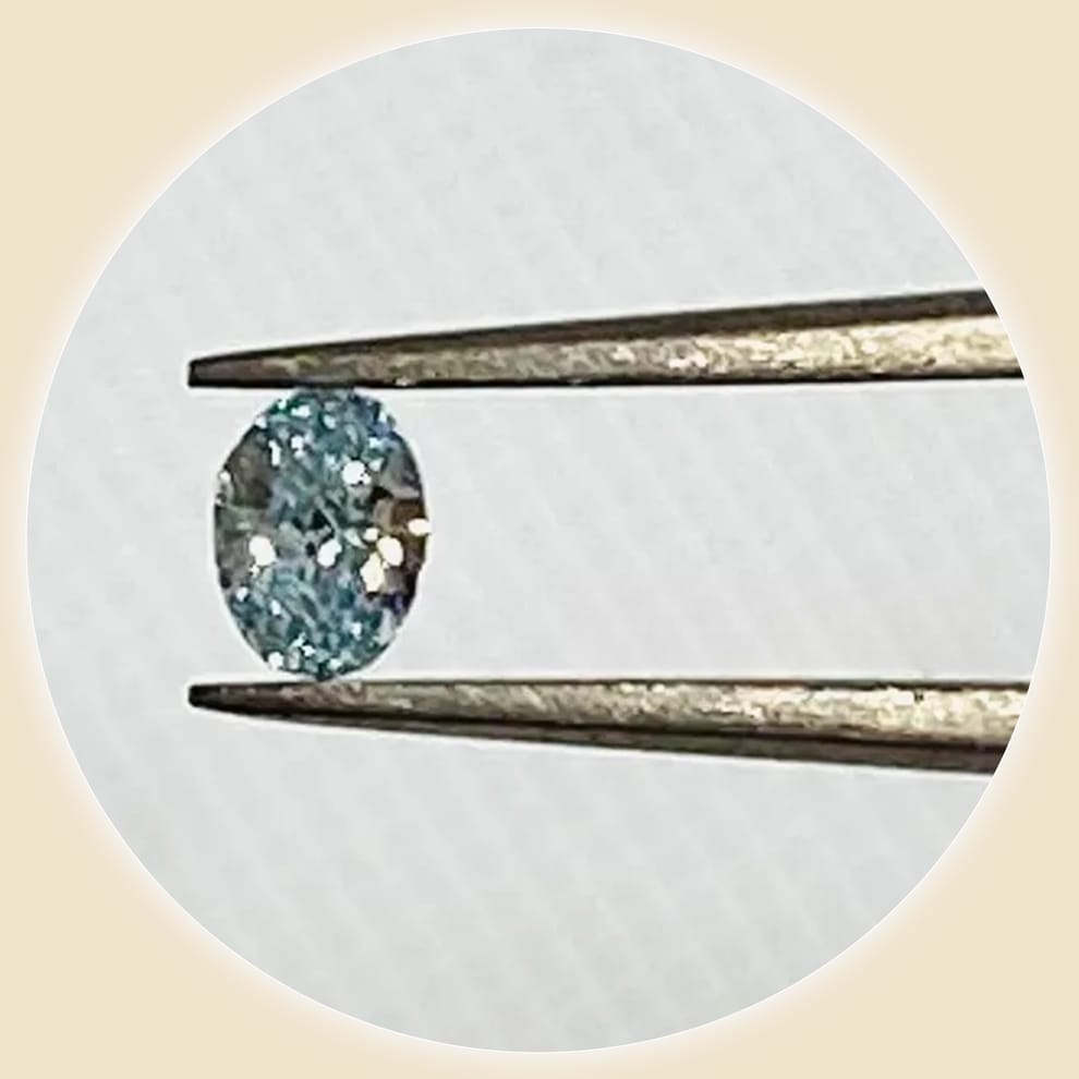 
                  
                    Diamond FANCY GREENISH BLUE 0.111 carat
                  
                