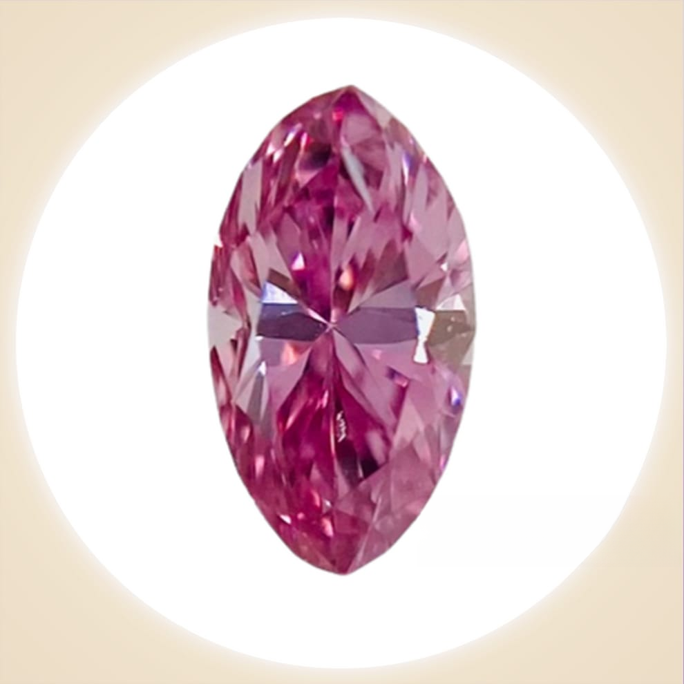 Diamond FANCY VIVID PURPLISH PINK 0.071 carat