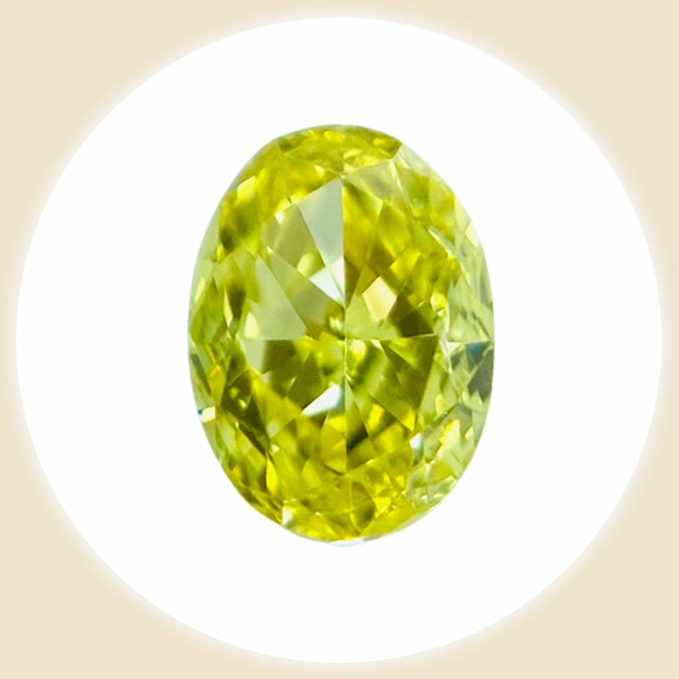 Diamond FANCY VIVID YELLOW 0.410 carats