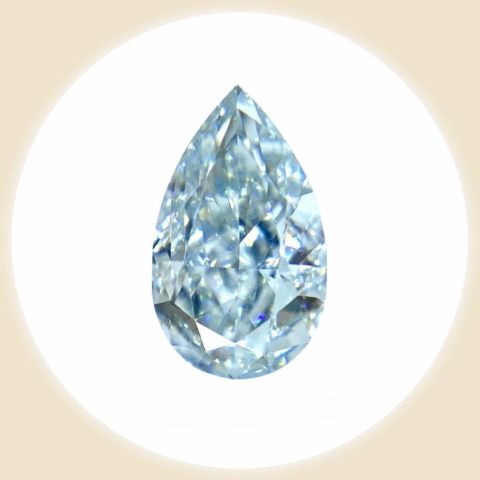 Diamond FANCY LIGHT GREENISH BLUE 0.558 carat