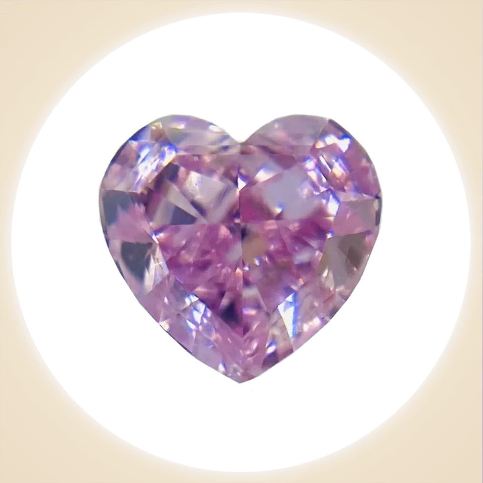 Diamond FANCY INTENCE PURPLISH PINK 0.33 carats