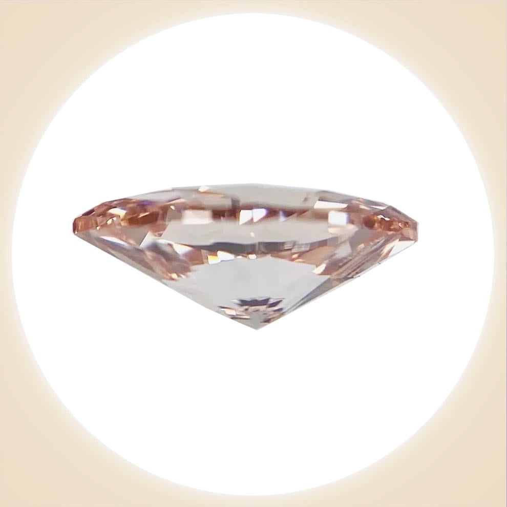 Diamond FANCY ORANGY PINK 0.215 carat