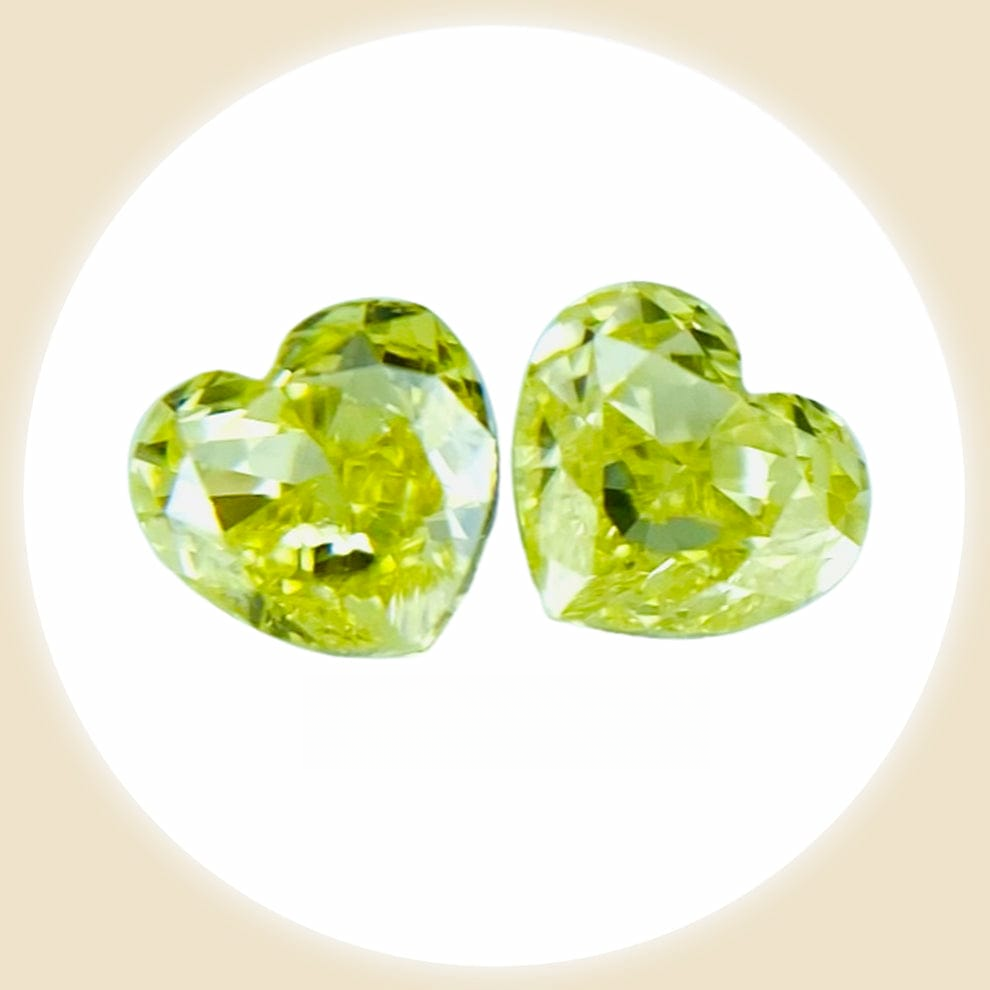 Diamond FANCY INTENSE YELLOW 0.102/0.114 carats